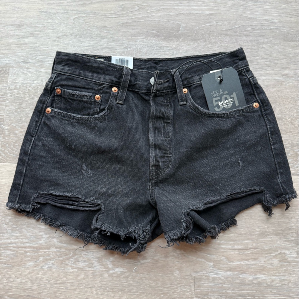 Levi's Black Jean Shorts